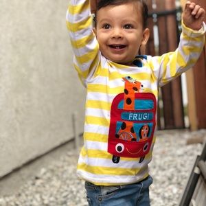 Cool boy truck long sleeve shirt